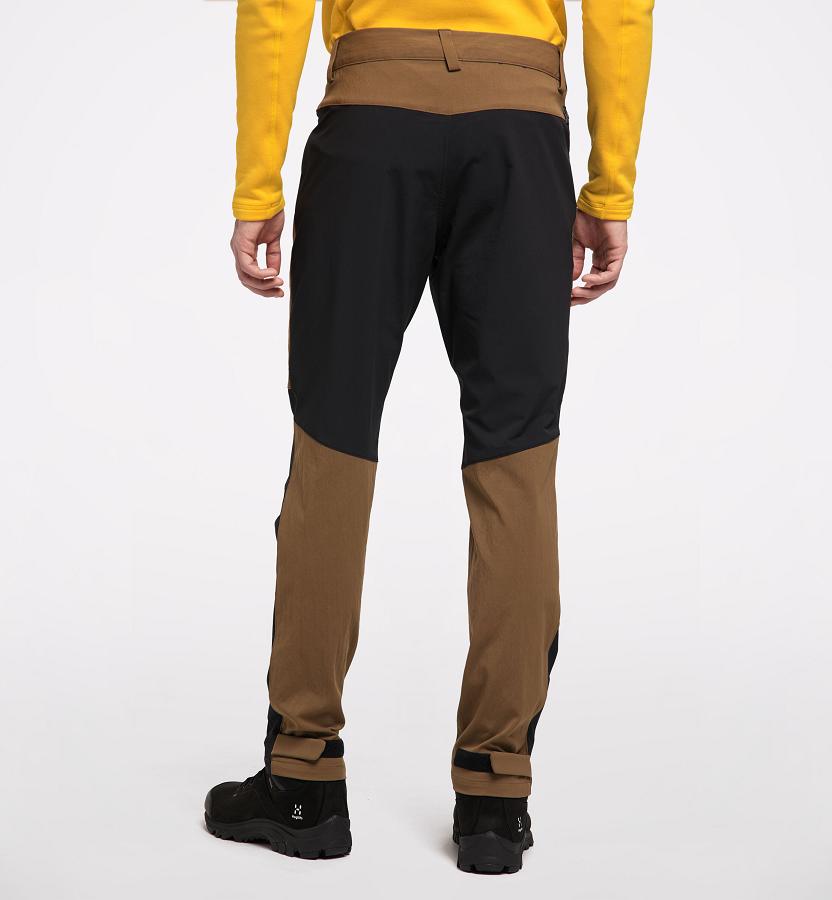 Haglöfs Mens Rugged Flex Hiking Pants Brown/Black New Zealand 28714ENRL